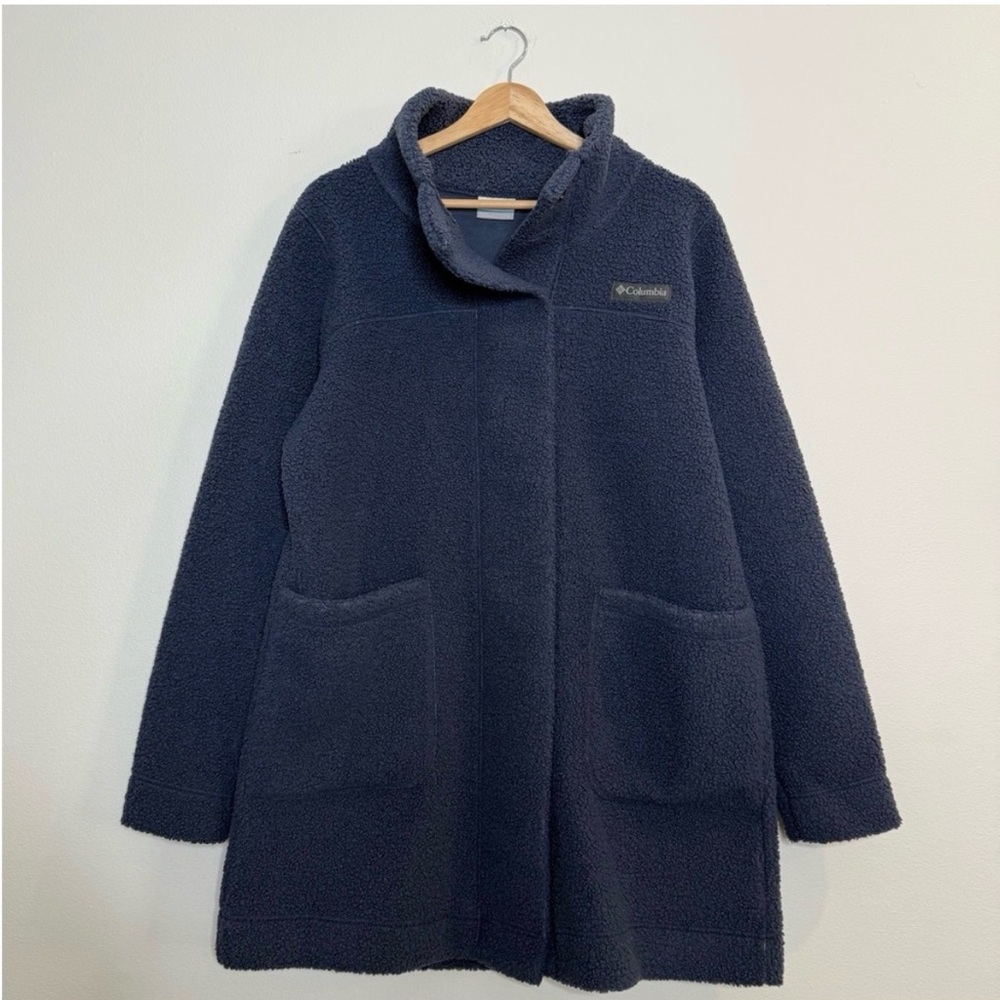 Columbia Women's Panorama Long Sherpa Jacket in Moonvista size large